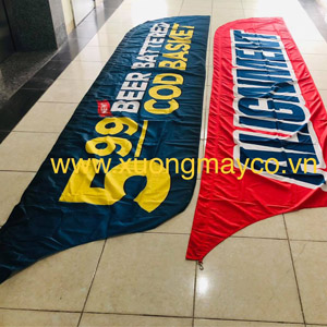 Xuất khẩu cờ phướn, cờ quảng cáo cờ cánh buồm sản xuất tại Việt Nam